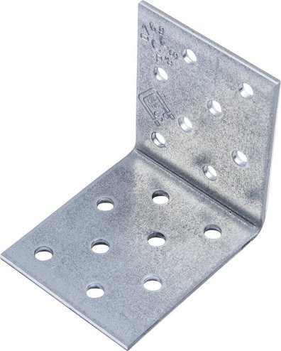 Connex Winkelverbinder aus verzinktem Stahl, silberfarben, 25 Stück - Bild 1