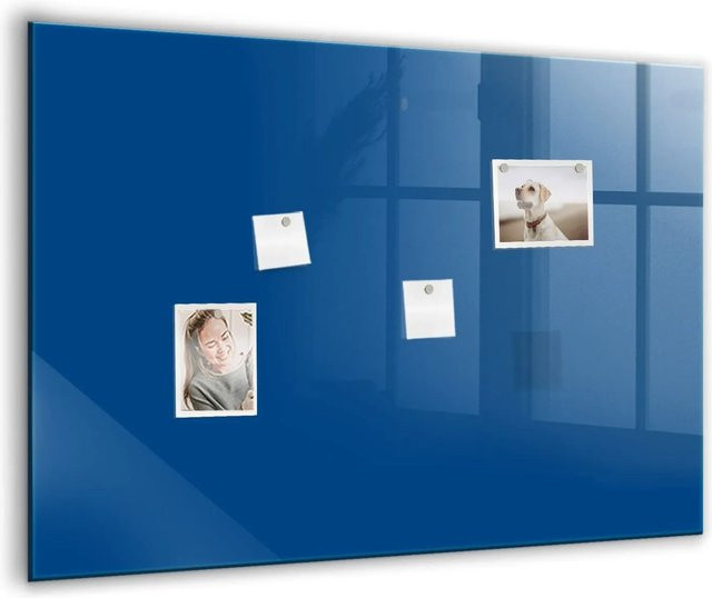 Tulup Glasmagnettafel beschreibbar, Farbe Blau, B/H: 100 x 70 cm - Bild 1