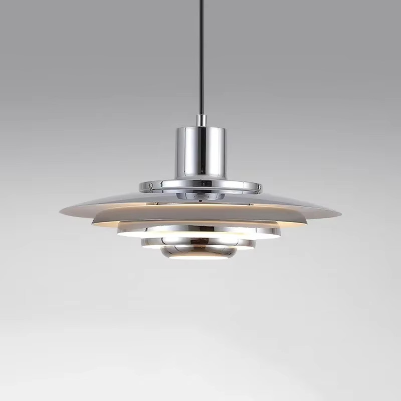 Moderne LED Pendelleuchte TAONUANSHU in Silber für Wohnzimmer und Küche - Bild 2