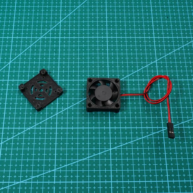 DJI FPV VTX Kühlventilator in Schwarz für O4/O4 Pro Air Unit Upgrade mit 25,5mm Montagebasis, 14000RPM, 5V/12V - Bild 1