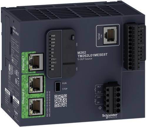 Schneider Electric TM262L01MESE8T SPS-Steuerungsmodul in Grau mit Ethernet/LAN und USB-B - Bild 1