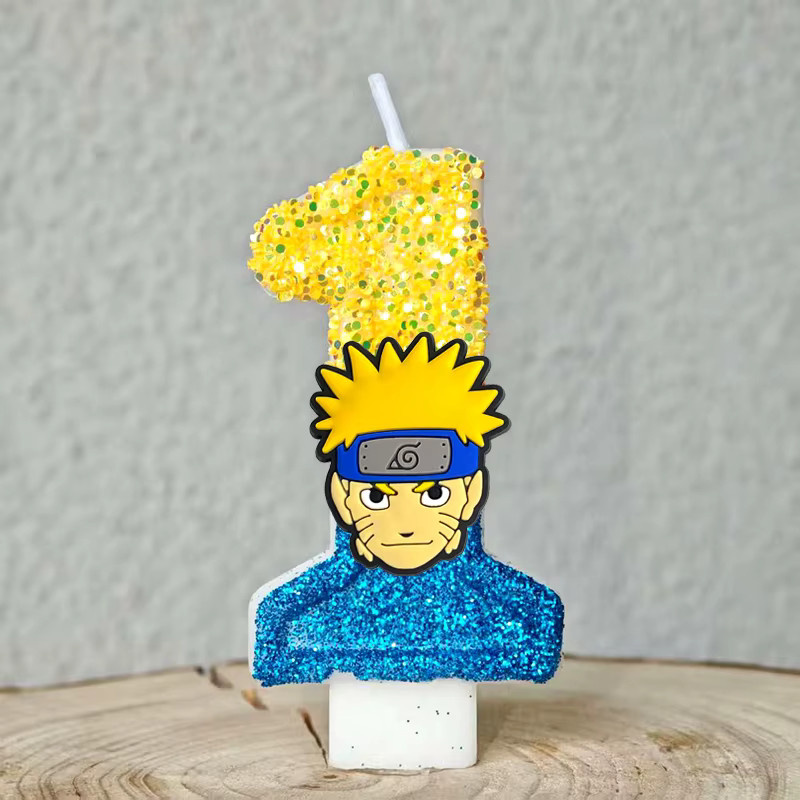 Bandai Naruto-Spiel Partykerzen, Geburtstagstorten-Dekoration - Bild 2