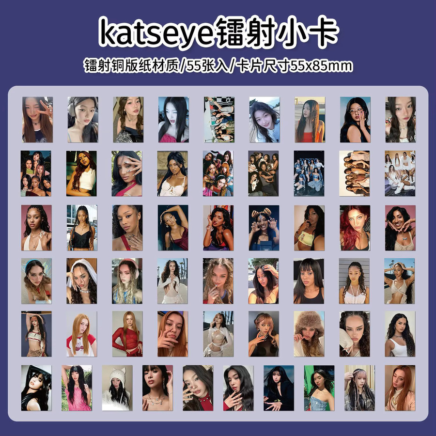 KATSEYE Laser Mini-Karte, Postkarte, Bunt / Mehrfarbig - Bild 4