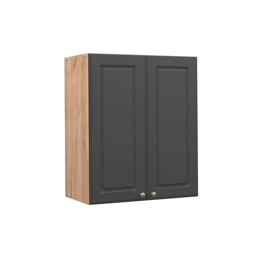 Vicco Hängeschrank Fame-Line Küchenschrank Landhaus Eiche Anthrazit-Gold B: 60 cm, H: 72 cm, T: 34,1 cm - Bild 2
