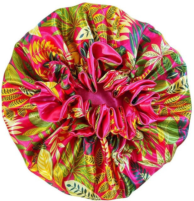 YIRAN Schlafhaube Damen, Satin, Pink - Bild 1