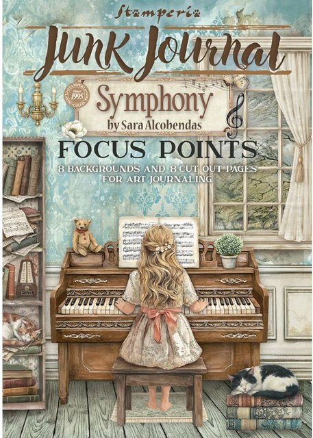 Stamperia A5 Junk Journal Focus Points Symphony in Multicolor - Bild 1