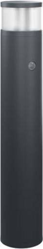 ESYLUX LED-Pollerleuchte Schwarz mit Bewegungsmelder und Dämmerungssensor, 16W, Aluminium - Bild 1
