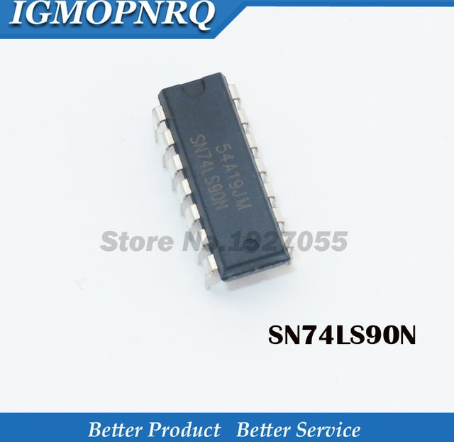 10 Stück HD74LS90P IC 74LS90P DIP-14 in Schwarz - Bild 1