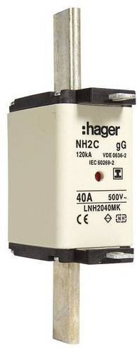 Hager NH-Sicherung LNH2040MK 40A, 3 Stück, Weiß - Bild 1