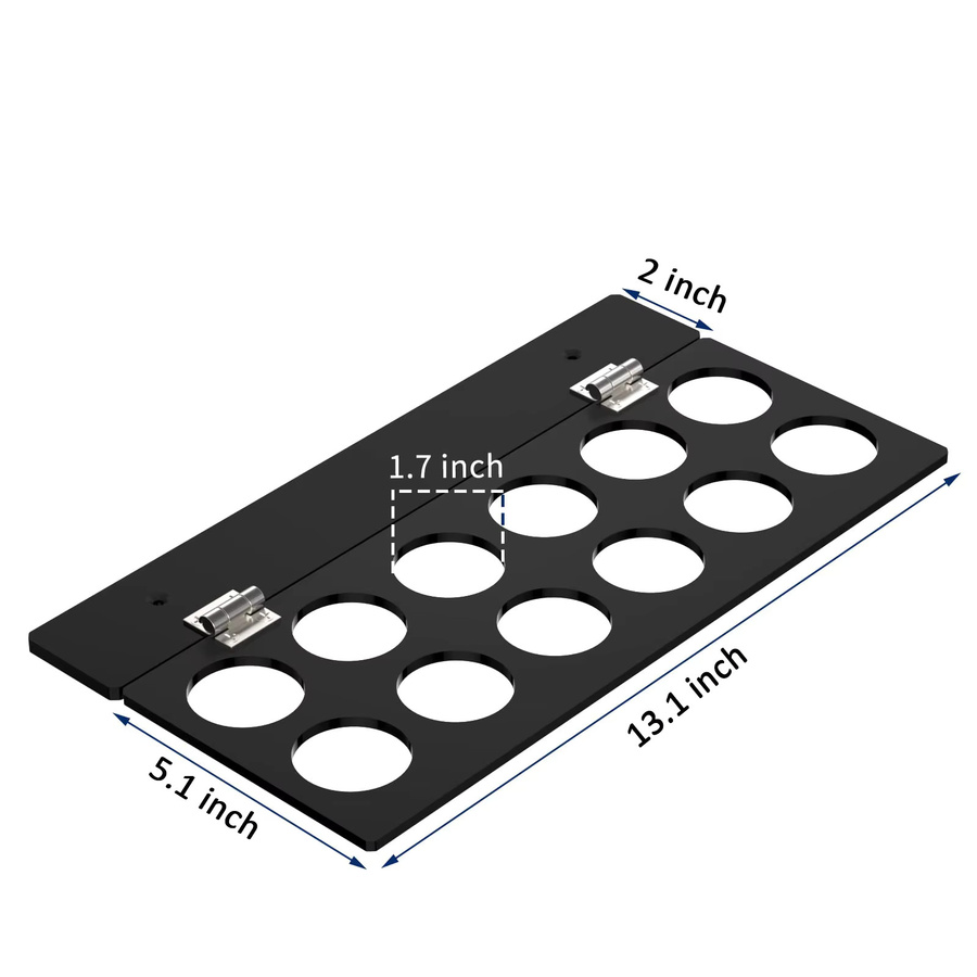 Dalinwell Acryl Kaffee-Kapselhalter Schwarz platzsparender Wandhalter für Kaffeekapseln und Tassen zur Aufbewahrung unter dem Schrank - Bild 3