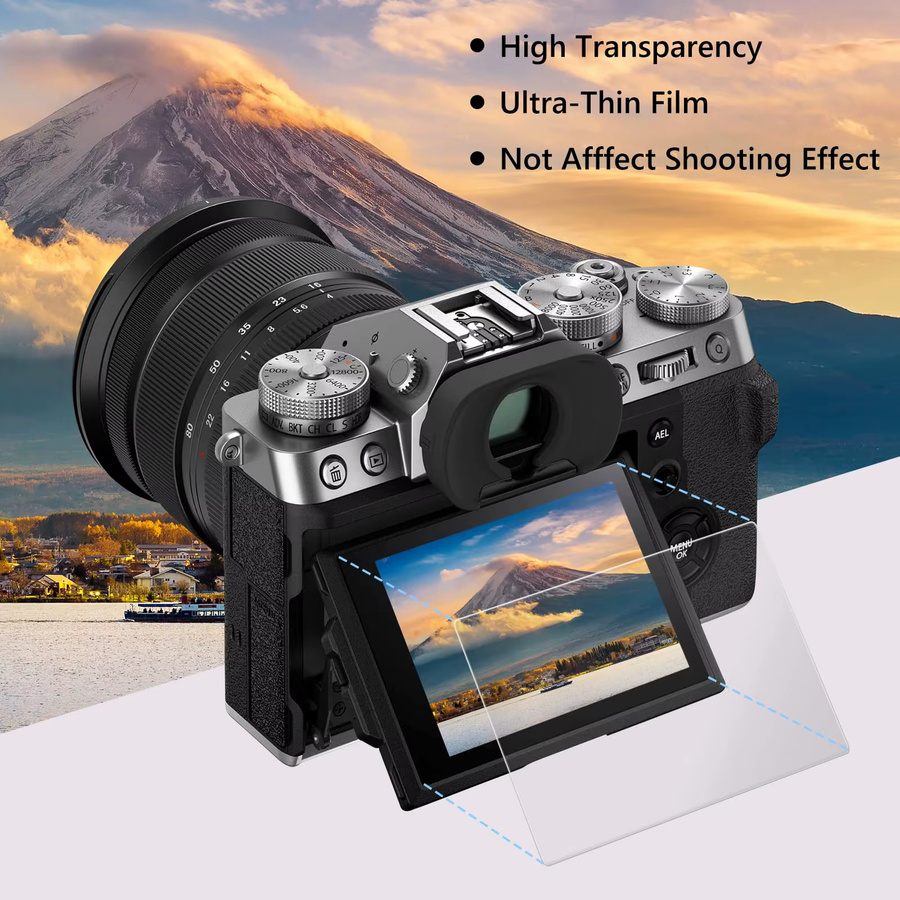 2er-Set Displayschutzfolie aus gehärtetem Glas in Transparent für Sony Kameras A7II A7III A7IV A7C2 A7CR A7RII A7RIII A7RIV A9 A9II A6700 A6600 A6500 ZV1 ZV1II - Bild 5