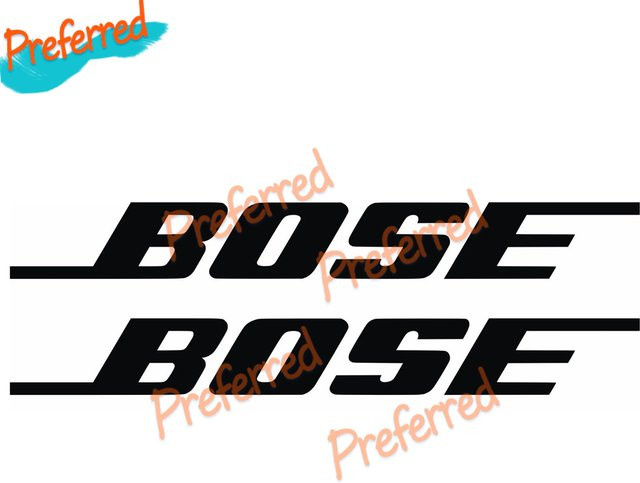 2er Pack Bose Sound Vinyl Aufkleber als anpassbare Decals ohne Hintergrund - Bild 1