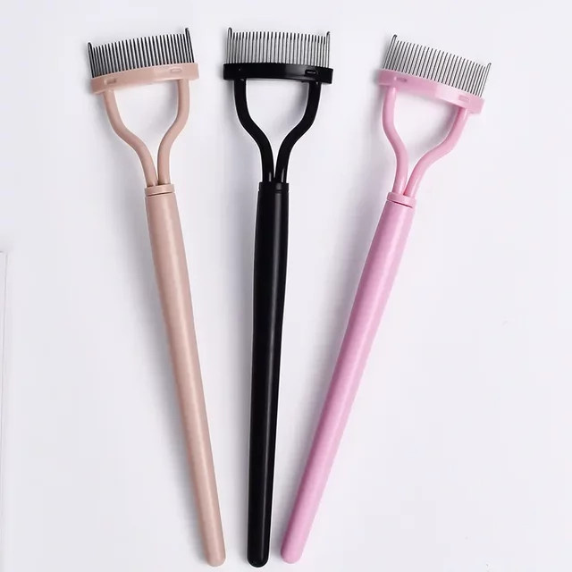 Wimpernkamm Edelstahl, schwarz, Unisex - Bild 1