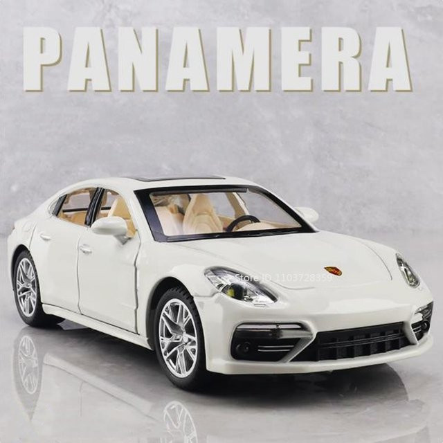 RMZ city Panamera Cayenne S Automodell, Maßstab 1:24, Metall, mit Licht und Sound - Bild 1