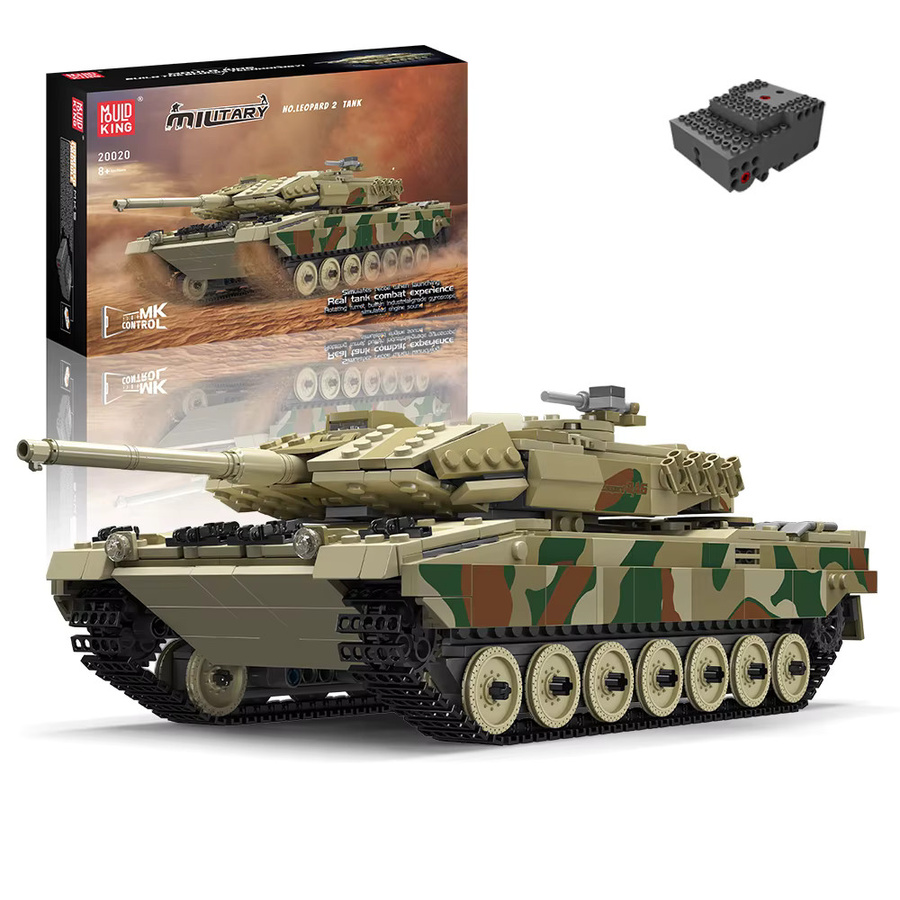 Mould King 20020 Deutscher Leopard 2 Hauptkampfpanzer, ferngesteuerter Bausatz - Bild 7