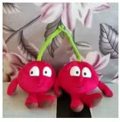 Yiran Health & Beauty Früchte Gemüse Plüschtier, Mini Erdbeere Brokkoli Wassermelone Knoblauch Apfel, Kuschelpuppe - Bild 1