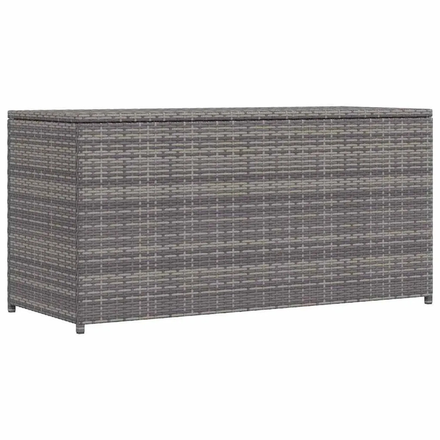 Furnicato Garten-Auflagenbox aus Poly Rattan in Grau, B/T/H: 120 x 50 x 60 cm - Bild 2