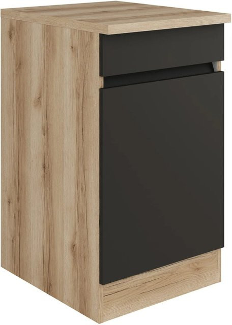 Optifit Küchen-Spülenunterschrank Noah420 in Anthrazit Wildeiche, B/T/H: 50 x 60 x 88 cm - Bild 1