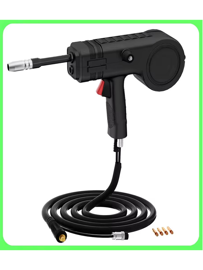 HITBOX Spulenpistole für HIM200 Schweißgerät, Schwarz, 3 Meter Länge, 4-poliger europäischer Stecker, MIG-Handschweißpistolen-Zubehör - Bild 5