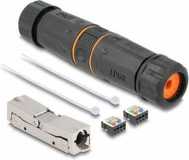 Delock Netzwerk Adapter Ethernet LAN 1x LSA 1x LSA Schwarz - Bild 1