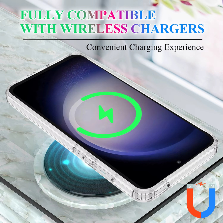 Transparente magnetische Schutzhülle für Samsung Galaxy S26 FE, S26 Ultra, S25 Edge, S24 FE und S23 mit MagSafe-Kompatibilität und Airbag-Schutz - Bild 3