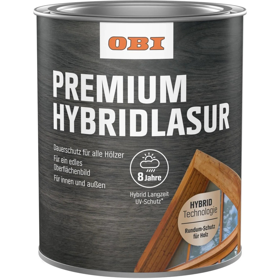 OBI Hybridlasur Premium Nussbaum dunkel braun 2,5 l - Bild 2
