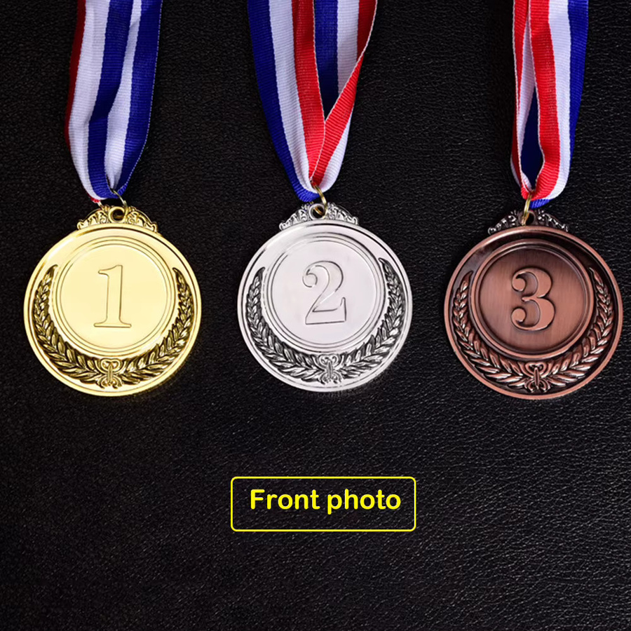 JOCESTYLE Medaille, Gold Silber Bronze Metall, 1–3 Stück, mit Halsband - Bild 2
