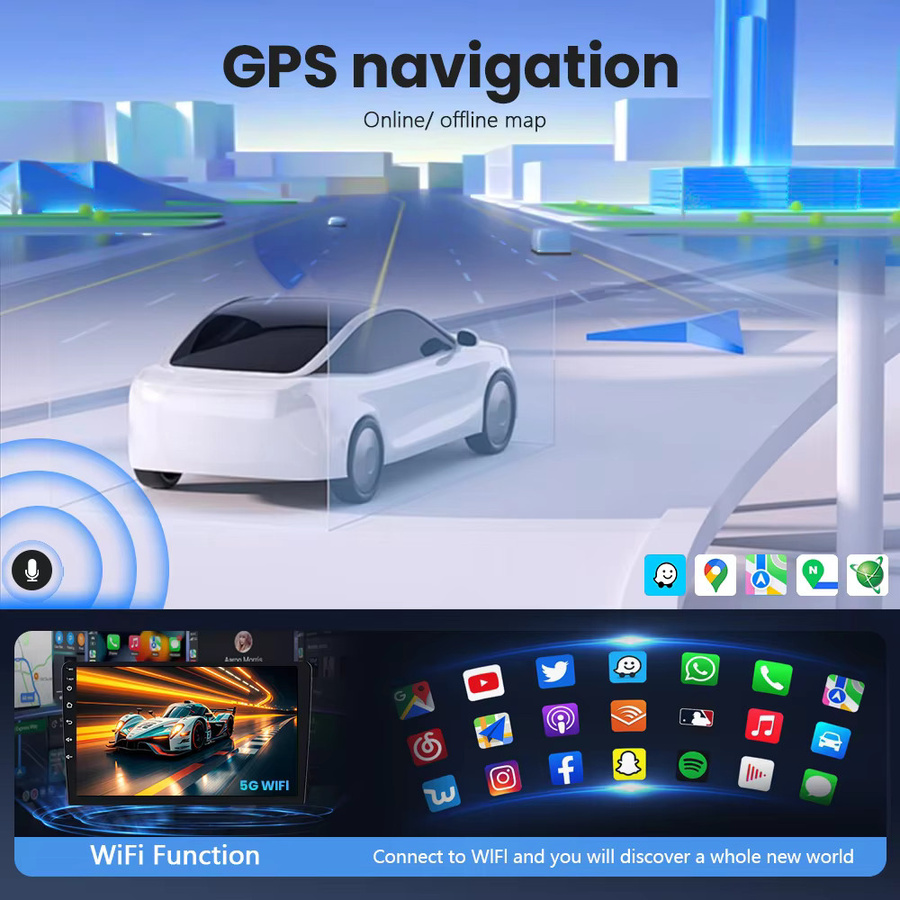 RSNAVI Android 16 Autoradio mit Navigation und Videoplayer für Renault Master 2019 bis 2022, Farbe: Schwarz, mit WIFI, Bluetooth und 360 Kamera Unterstützung - Bild 3