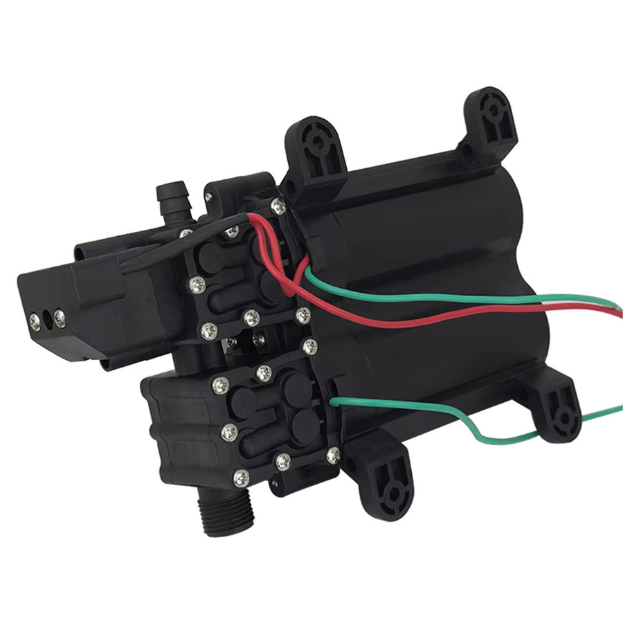 xmshxltd Hochdruck-Membranwasserpumpe DC 12 V mit 8 l/min und 120 W, selbstansaugend mit Automatikfunktion - Bild 4