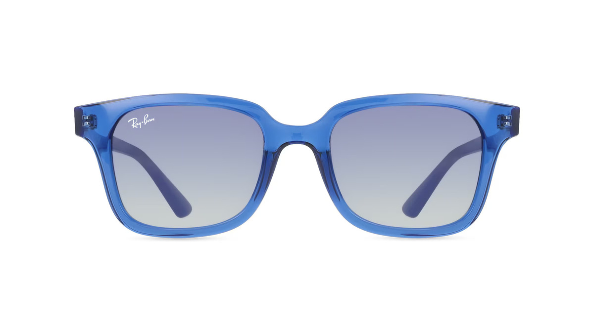Ray-Ban RJ 9071S Kinder-Sonnenbrille, Vollrand, Quadratisch, Kunststoff, blau - Bild 1