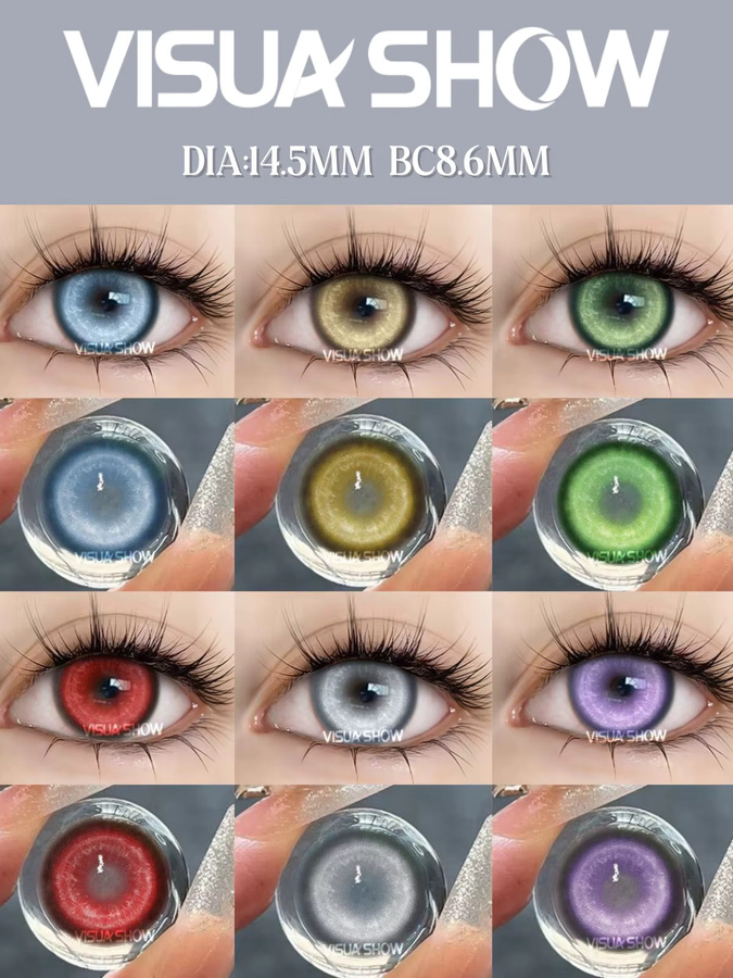 VISUASHOW Kontaktlinsen, Blau, Unisex - Bild 3