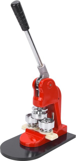 Aimo Buttonmaschine 37mm Ergonomische Abzeichenmaschine aus Metall in Rot - Bild 1