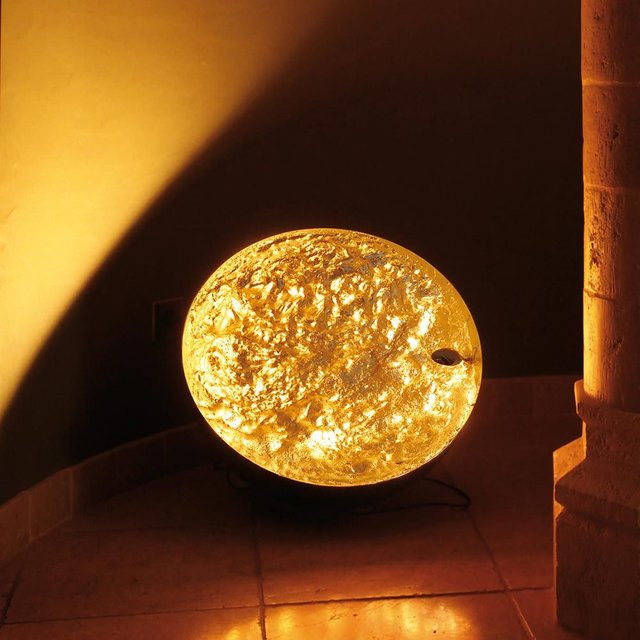 Catellani & Smith Stchu-Moon 01 LED-Bodenleuchte in Gold/Messing mit Durchmesser: 60 cm - Bild 1