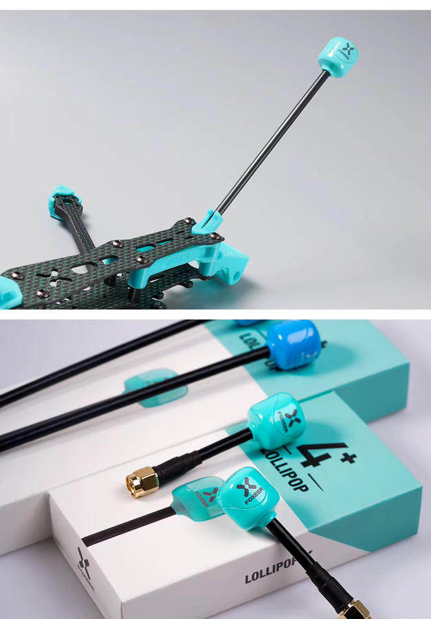 Foxeer FPV Lollipop 4 Plus 5,8G 2,6dBi Omni Mini Antennen Set RHCP/LHCP mit SMA, RPSMA, MMCX oder UFL Anschluss für RC Racing Drohnen - Bild 1