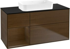 V&B Waschtischunterschrank Finion in Walnut Veneer, Braun, B: 120 cm, T: 60 cm - Bild 1