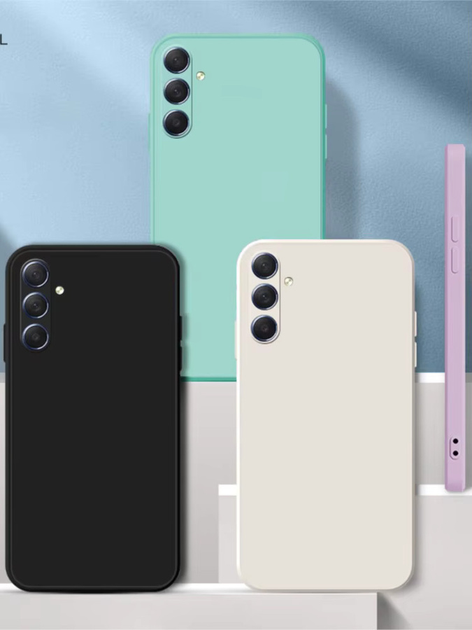 Luxuriöse Silikon-Handyhülle mit Kameraschutz für Samsung Galaxy S23+ und Samsung S23 Plus 5G in Schwarz mit mattem Finish - Bild 3