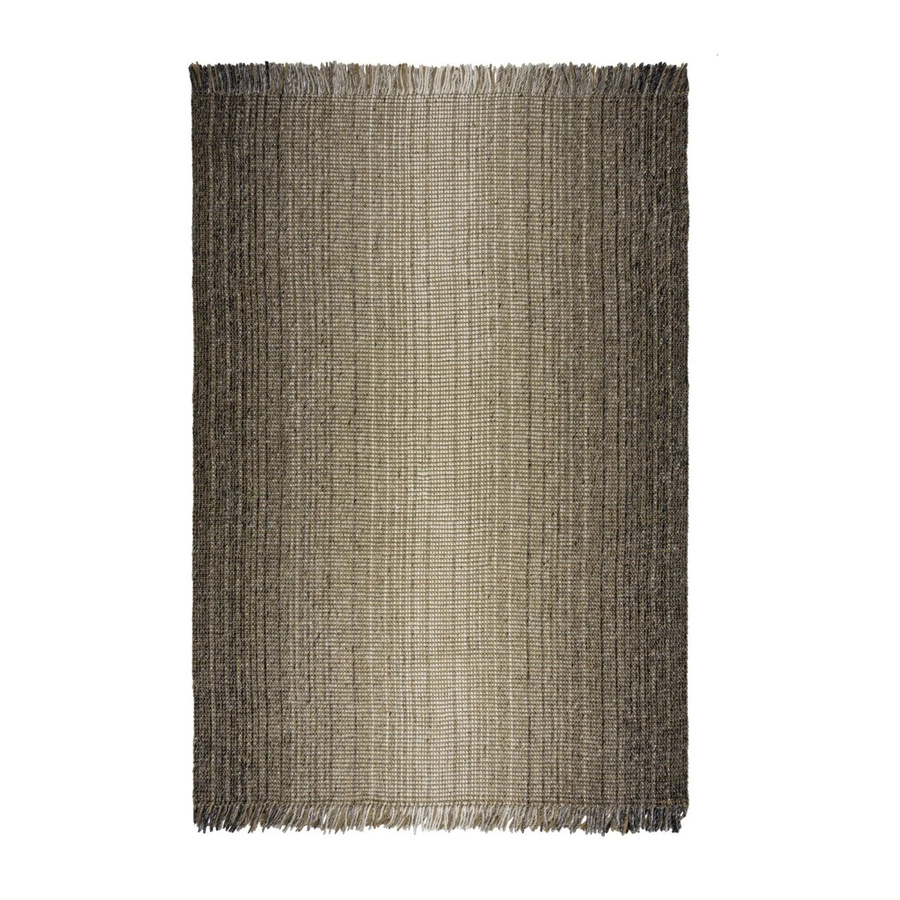 Flair Rugs Kurzflorteppich Jute Ombre Grau B: 80 cm, L: 150 cm - Bild 2