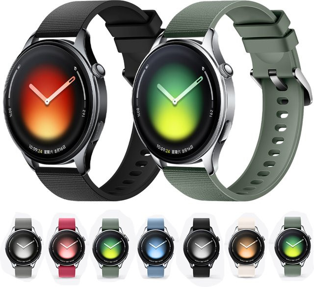 Original Silikonarmband von Xiaomi für Mi Watch S5 S4 S3 S2 S1 Pro Active, Farbe: Grün - Bild 1