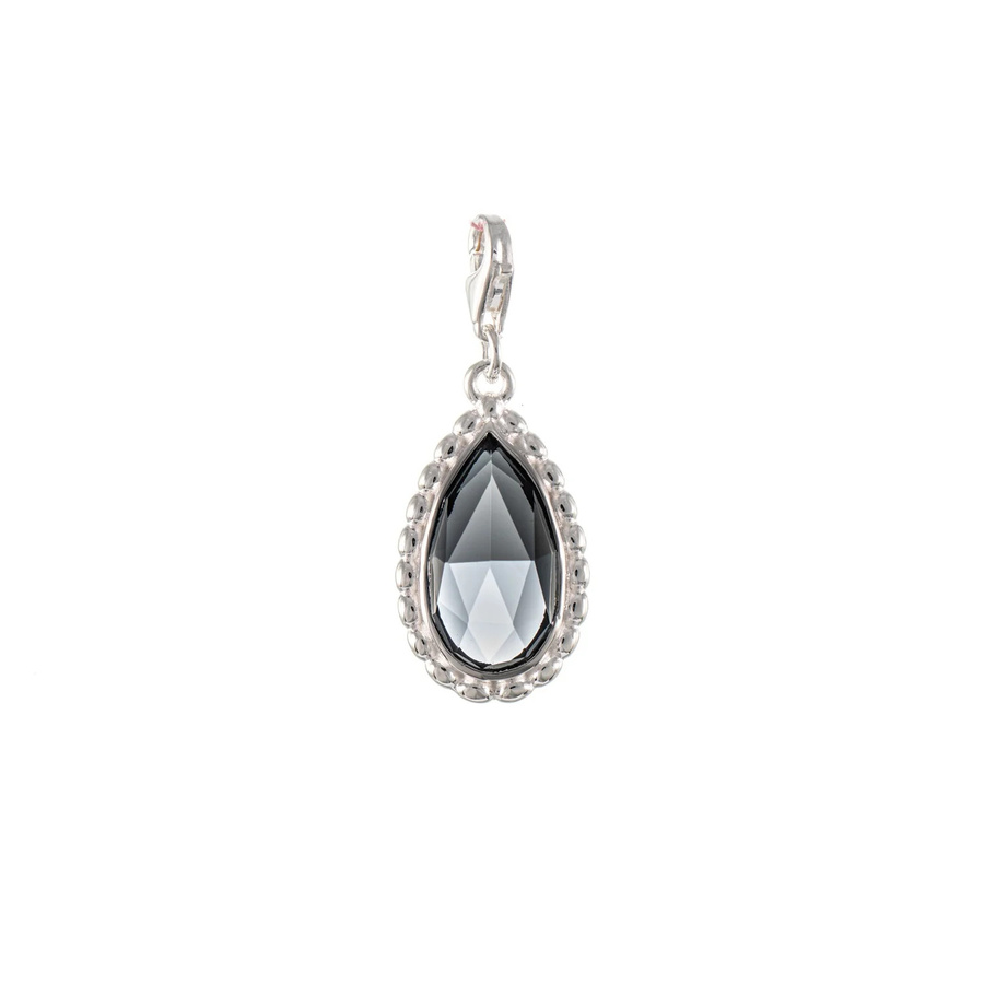 Wechselstein für Collier Signature, 925 Silber, anthrazit, Unisex - Bild 1