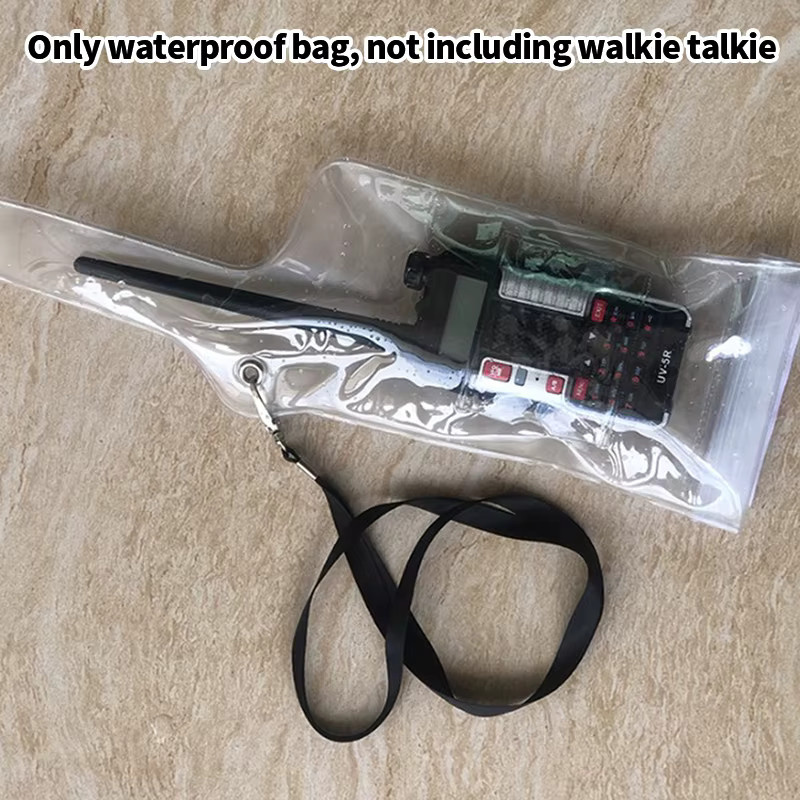 HUXUAN Wasserdichte Schutzhülle für Baofeng Walkie Talkie Zwei-Wege-Radios, Transparent - Bild 2