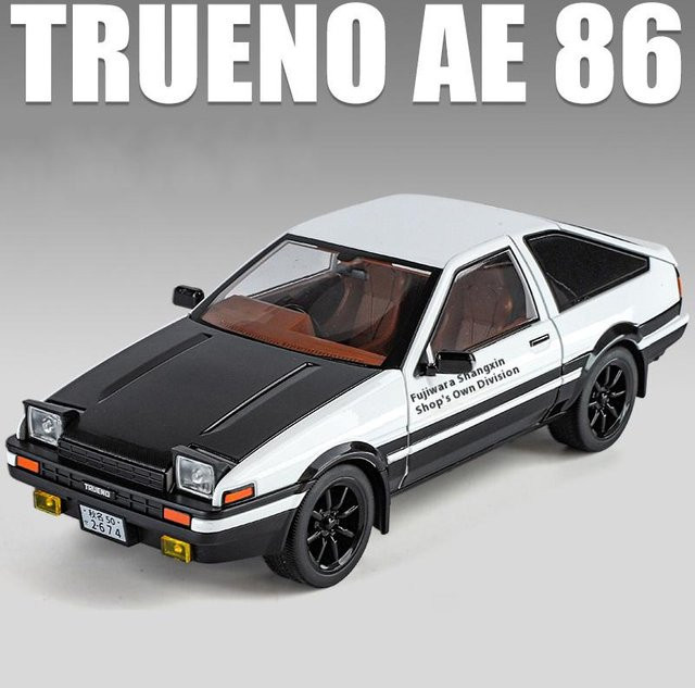 Linyi toy car Initial D Ae86 Sportwagenmodell, 1:18, Metall, ab 18 Jahre - Bild 1