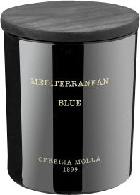 Cereria Molla Mediterrane Blaue Vegane Wachskerze im Glas - Bild 1