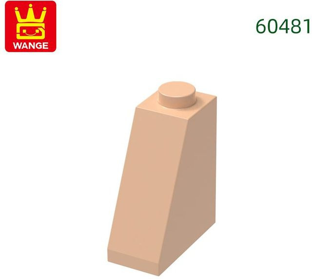 Yiran toy 84-teiliges Set 60481 2x1x2 Schrägstein mit unterem Röhrenstein Anbauteile - Bild 1