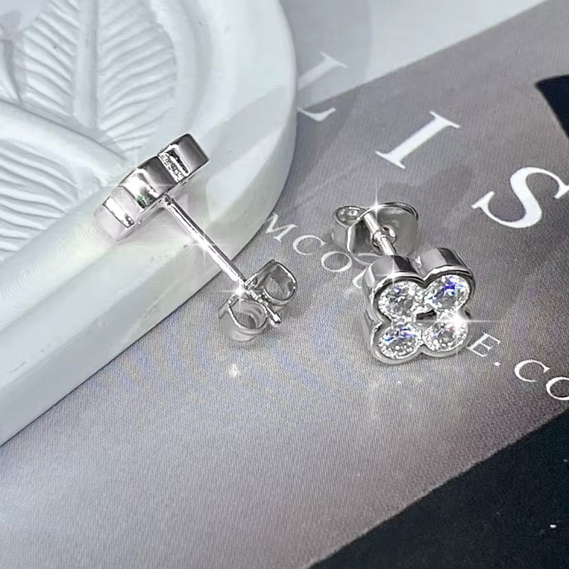Anziw Ohrstecker, Moissanit, Diamant, 14k Gold gefüllt, Damen - Bild 2