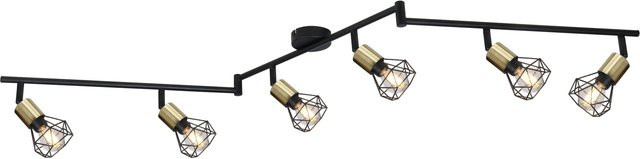Globo Lighting Wand- und Deckenspot in Schwarz oder Gold/Messing aus Metall mit E14 Fassung - Bild 1