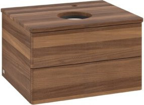 V&B Waschtischunterschrank Antao ohne Frontstruktur in Weiß, B/T/H: 60 x 36 x 50 cm - Bild 1