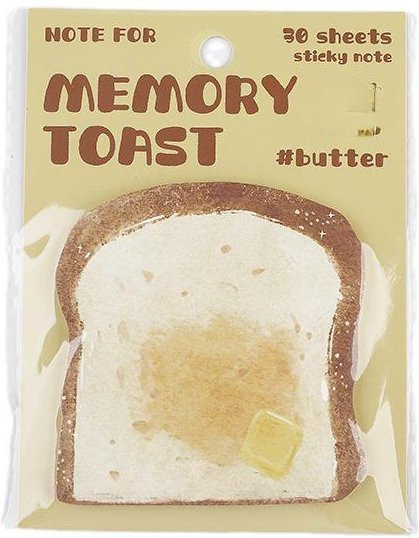 NATAWA Kreative Toast-Haftnotizen Multicolour, 30 Blatt pro Packung - Bild 1