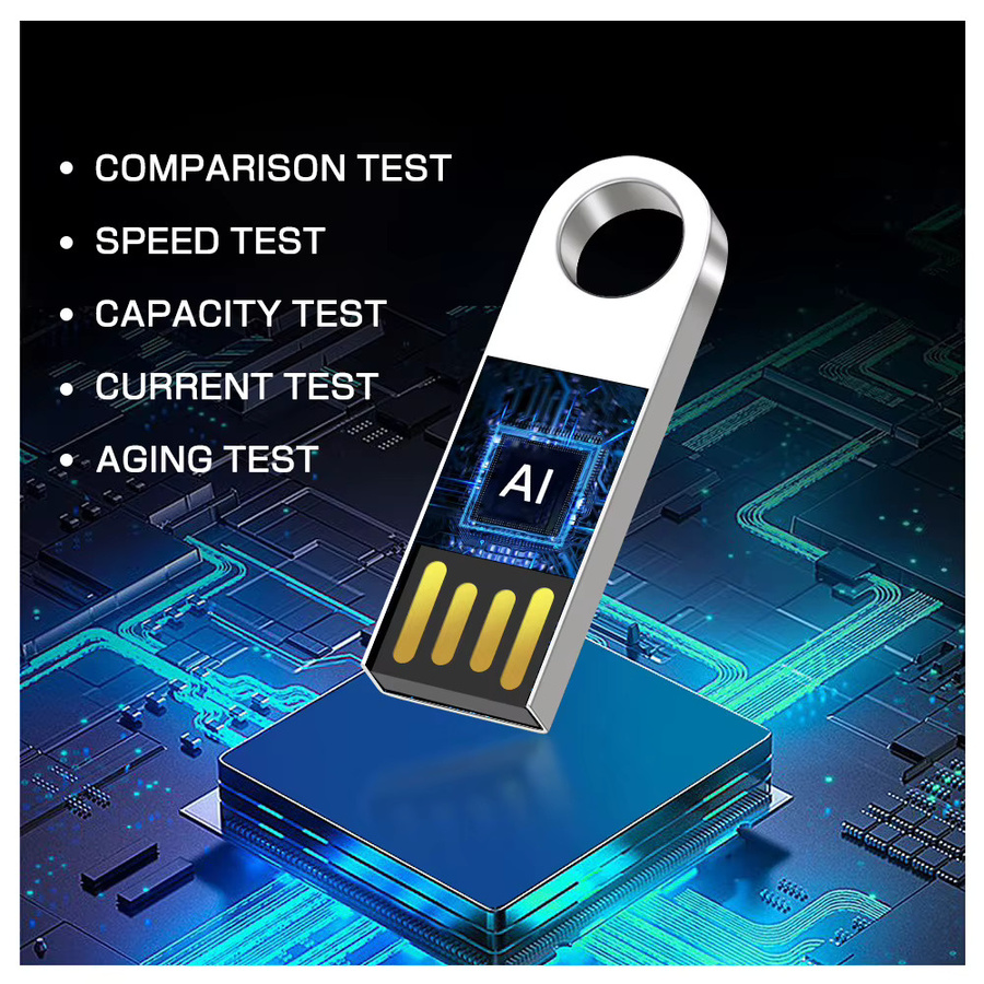 JASTER USB-Flash-Laufwerk 128 GB Memory Stick aus Metall in Gold - Bild 3