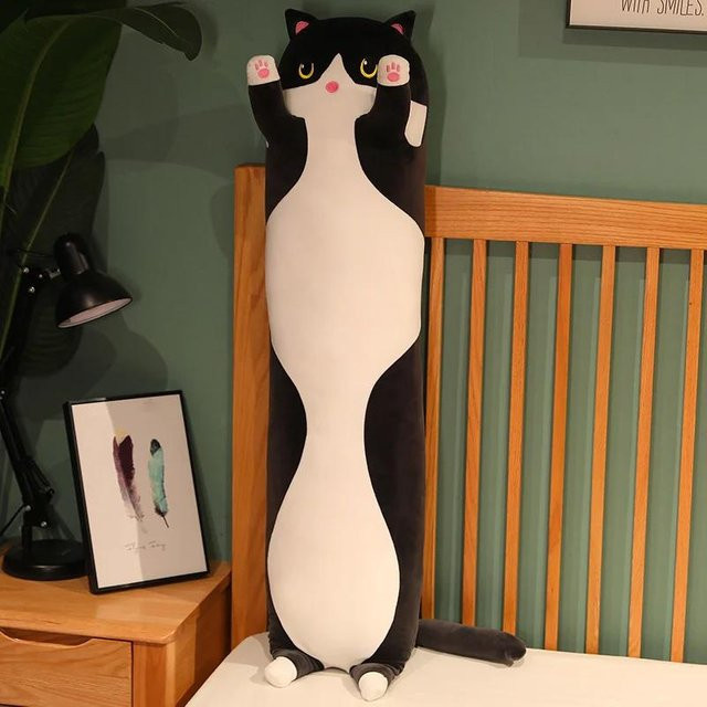 Kidsly Katze Plüschtier, Schwarz, 50cm - Bild 1