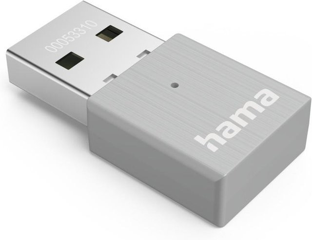 Hama AC600 Nano-WLAN-USB-Stick Dual-Band 2.4/5 GHz in Silber - Bild 1